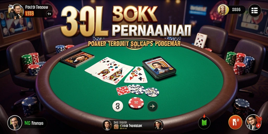 Tampilan gameplay Poker yang mendebarkan di 33L.