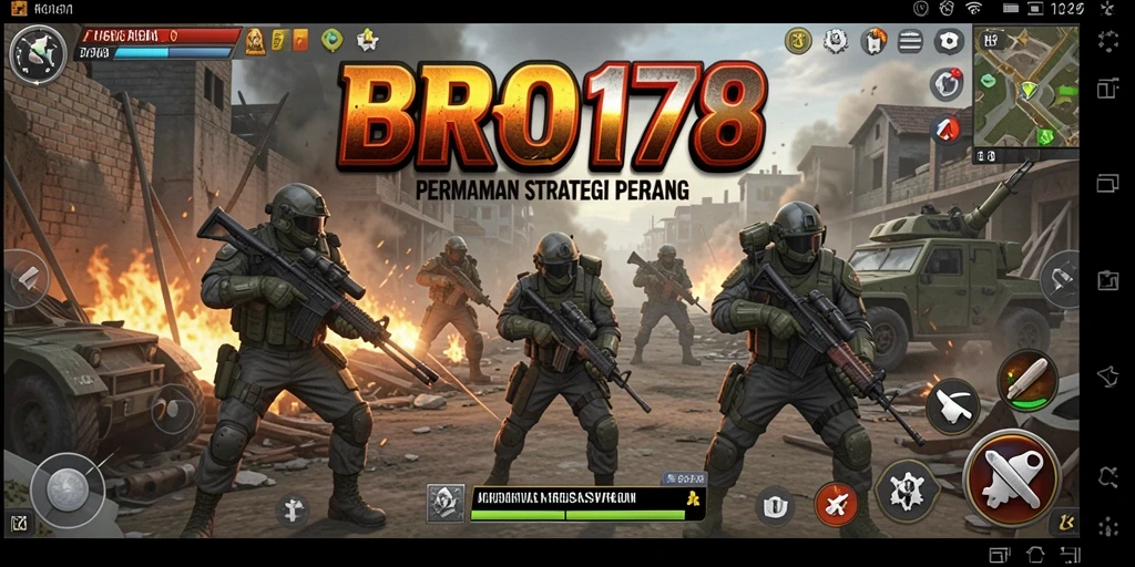 Tampilan gameplay menarik dalam BRO178 dengan strategi SLG yang mendalam.