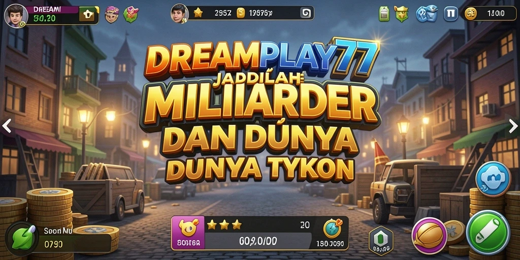 Tampilan gameplay <strong>DREAMPLAY77</strong> yang memukau dengan elemen Tycoon yang interaktif.