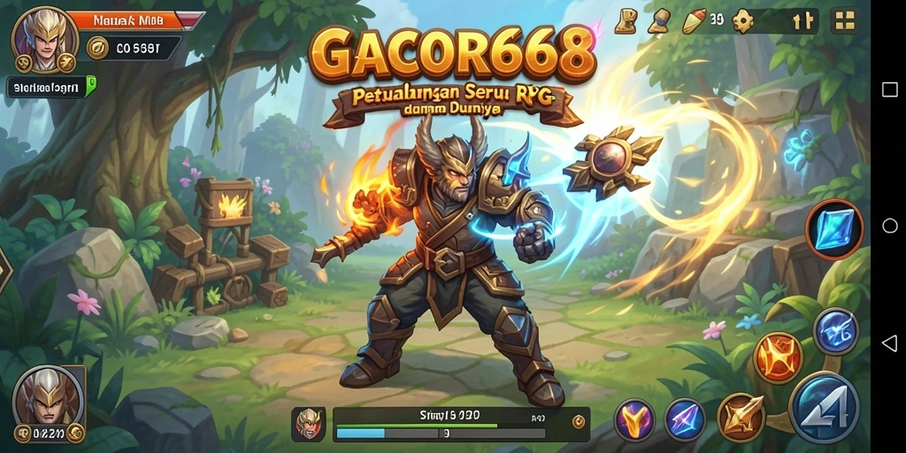 Gameplay RPG menegangkan di GACOR668 dengan karakter unik.