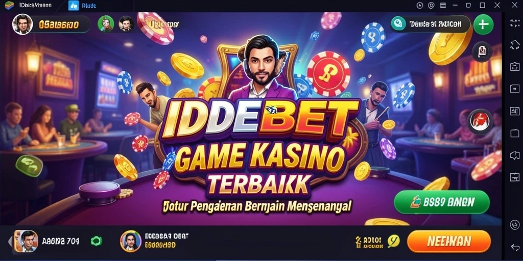 Tampilan gameplay seru dari IDEBET dengan berbagai pilihan permainan Kasino.