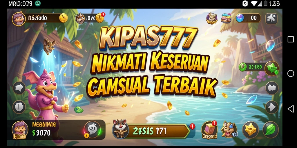 Screenshot utama KIPAS777 menunjukkan momen seru dalam gameplay Casual.