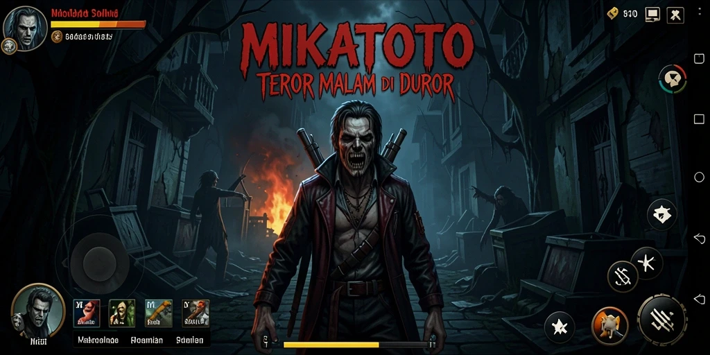 Tangkapan layar menampilkan momen mencekam dalam permainan horor.
