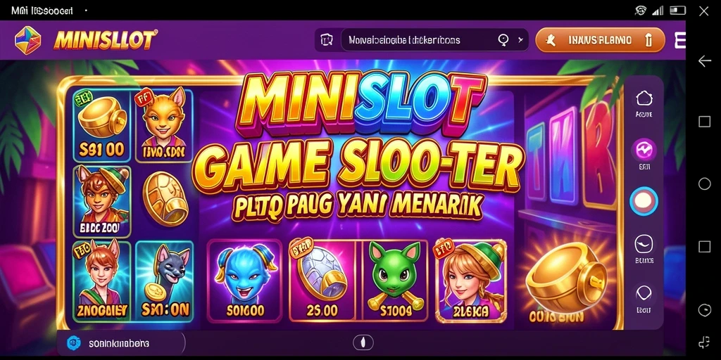 Tampilan gameplay MINISLOT yang menarik dan menghibur.