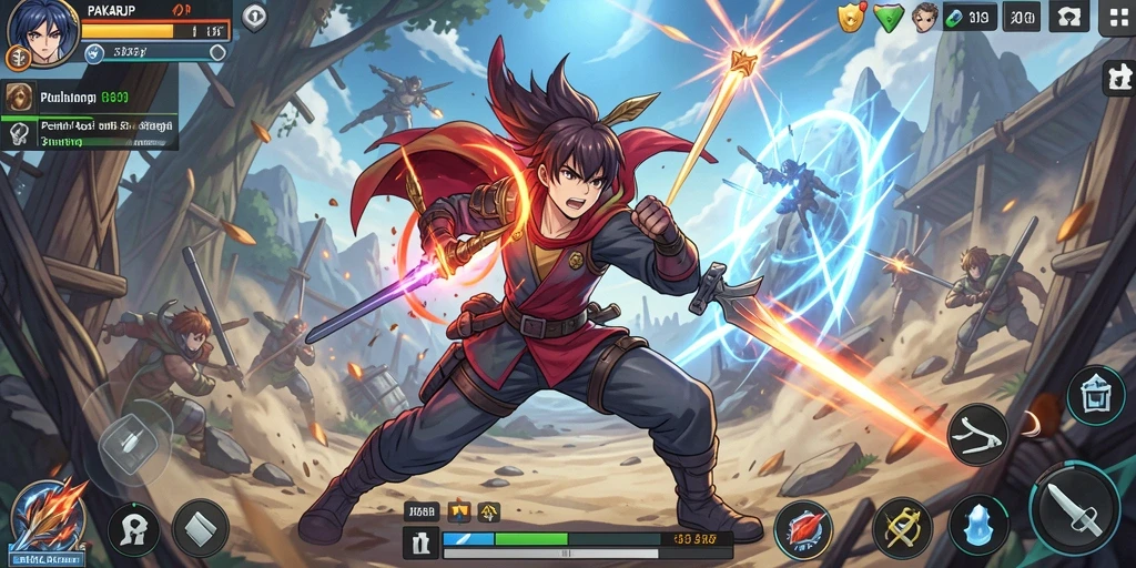 Tampilan aksi seru dalam gameplay PAKARJP yang mengagumkan.