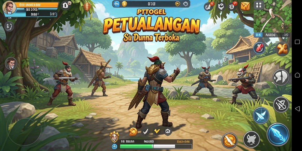 Tampilan gameplay PTTOGEL yang menakjubkan di dunia terbuka.