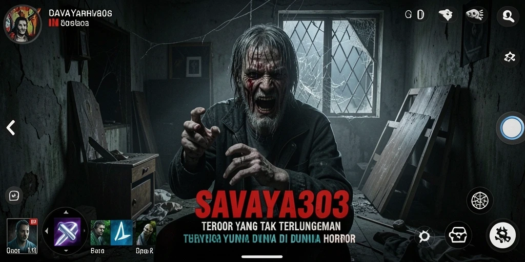 Screenshot menunjukkan ketegangan gameplay yang menyeramkan di SAVAYA303.