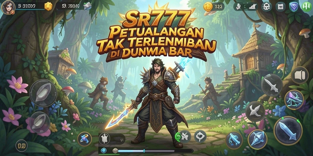 Tampilan gameplay petualangan yang mengesankan di SR777.